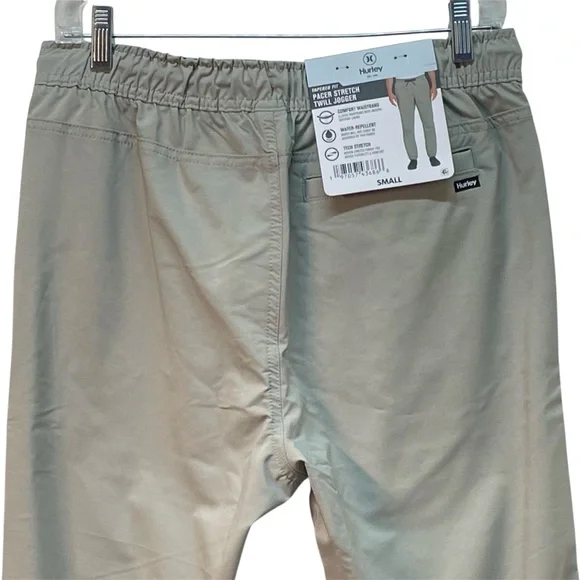 Hurley Men’s Pacer Stretch Twill Jogger Pants Light Grey Size Small NWT - Picture 5 of 16